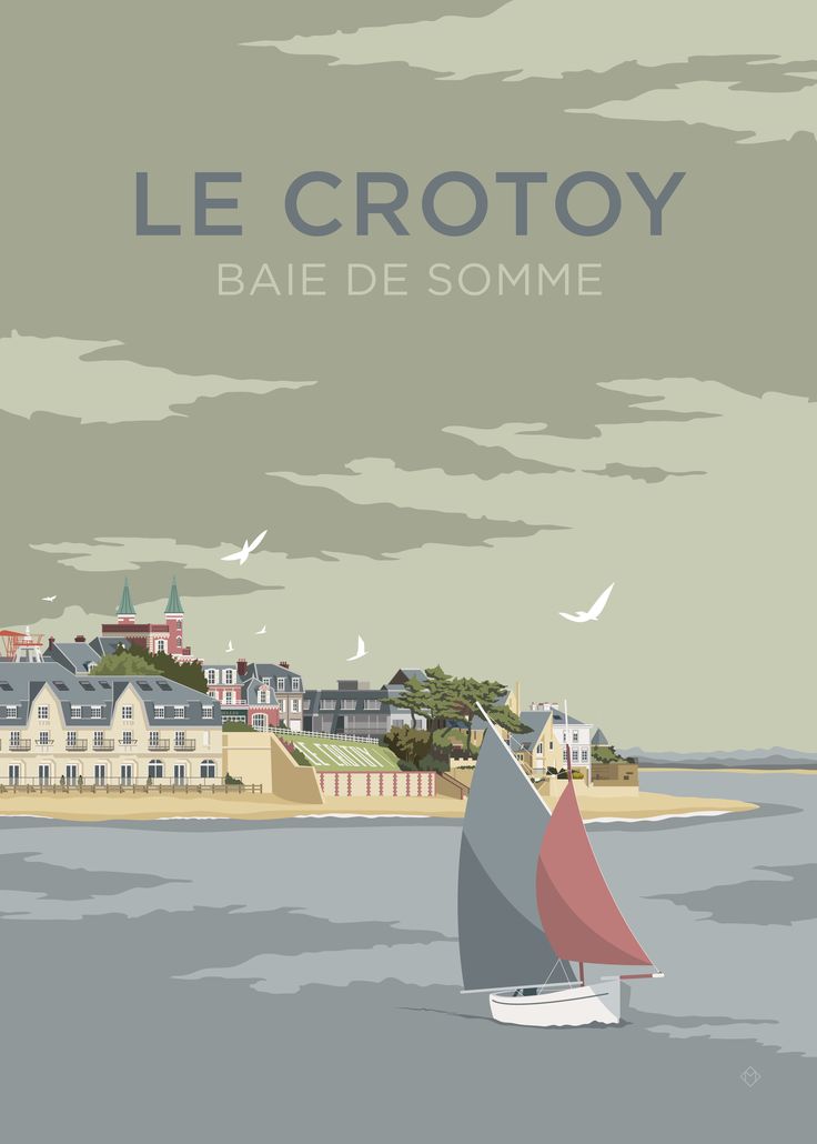 affiche du Crotoy - graphiste : Philippe Merlot